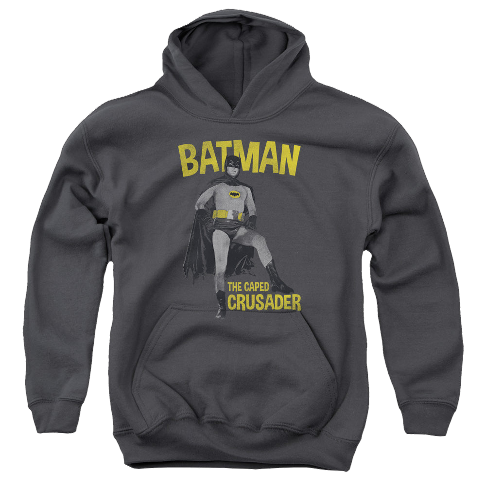 Batman Classic TV Series Caped Crusader - Youth Hoodie Youth Hoodie (Ages 8-12) Batman   