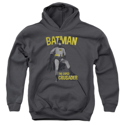Batman Classic TV Series Caped Crusader - Youth Hoodie Youth Hoodie (Ages 8-12) Batman   