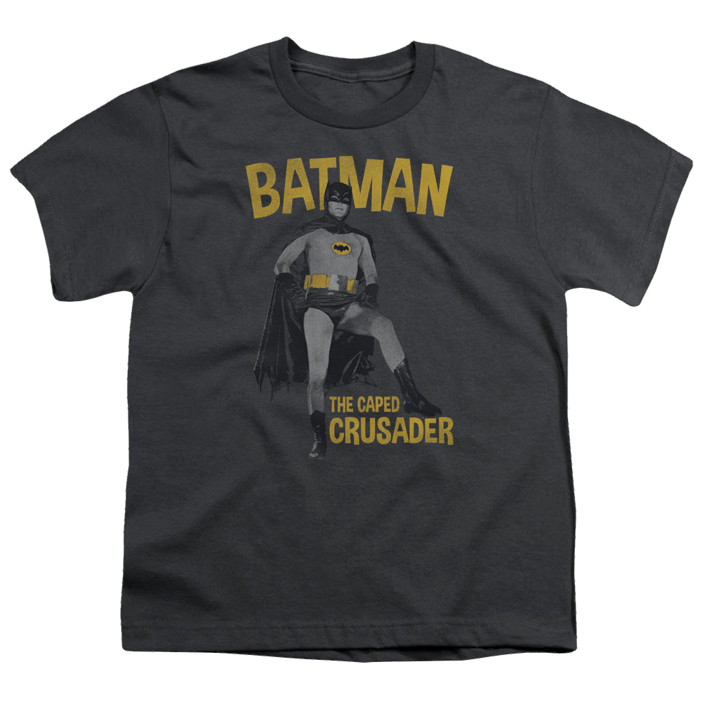 Batman Classic TV Series Caped Crusader - Youth T-Shirt Youth T-Shirt (Ages 8-12) Batman   
