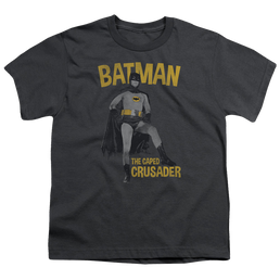 Batman Classic TV Series Caped Crusader - Youth T-Shirt Youth T-Shirt (Ages 8-12) Batman   