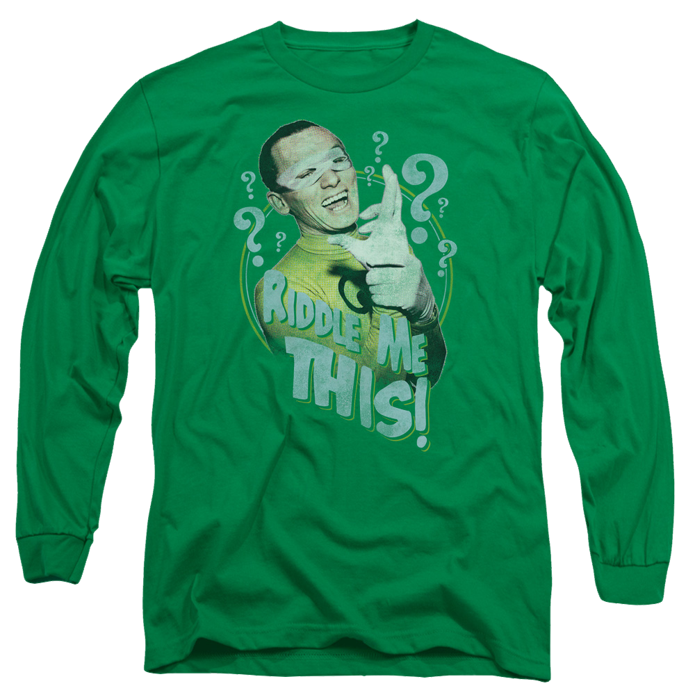 Batman - Classic TV Series Riddle Me This - Men's Long Sleeve T-Shirt Men's Long Sleeve T-Shirt Batman   
