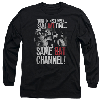 Batman - Classic TV Series Bat Channel - Men's Long Sleeve T-Shirt Men's Long Sleeve T-Shirt Batman   