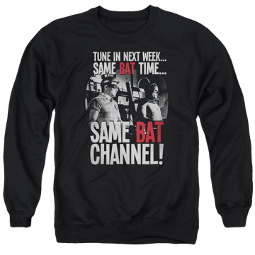 Batman - Classic TV Series Bat Channel - Men's Crewneck Sweatshirt Men's Crewneck Sweatshirt Batman   