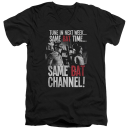 Batman - Classic TV Series Bat Channel - Men's V-Neck T-Shirt Men's V-Neck T-Shirt Batman   