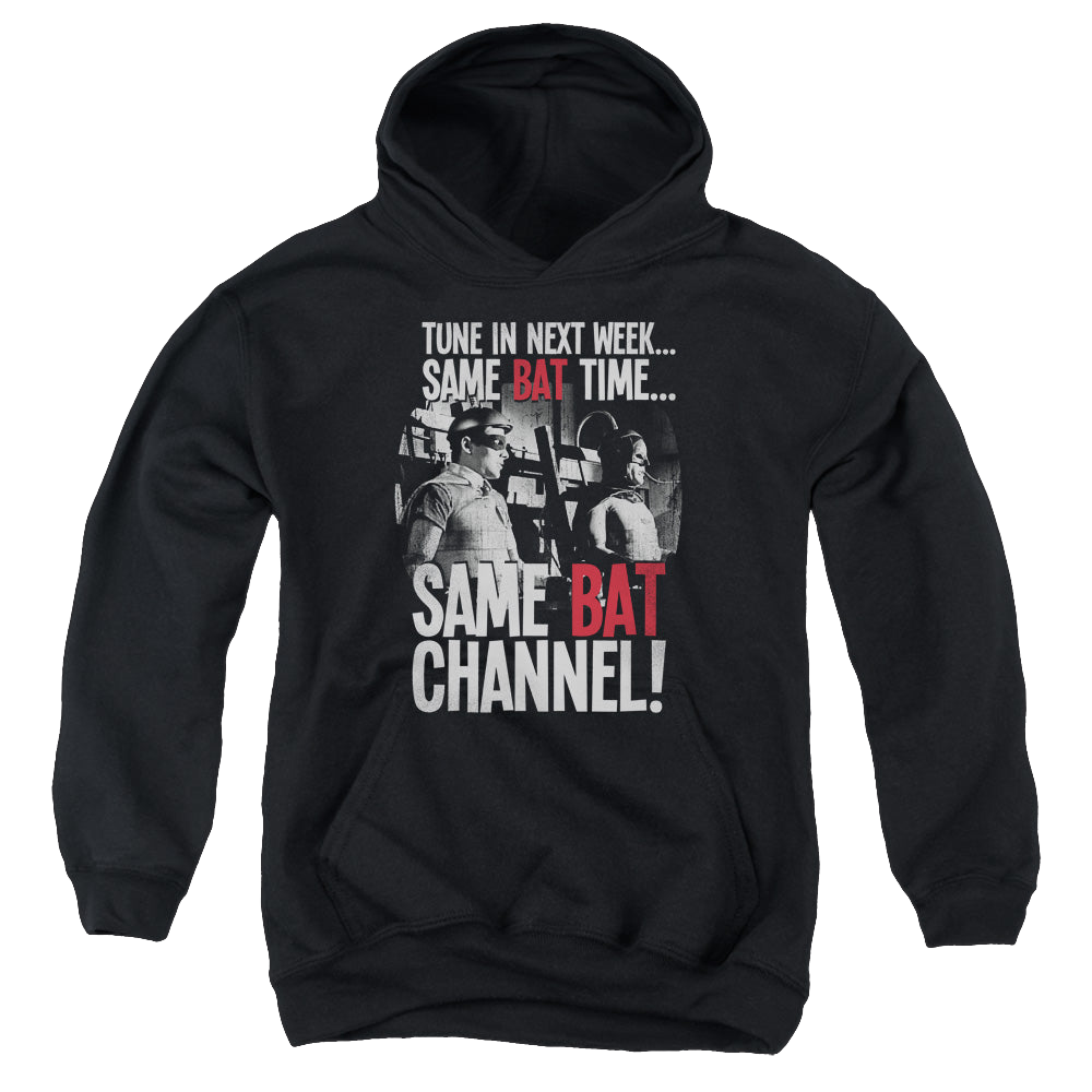 Batman Classic TV Series Bat Channel - Youth Hoodie Youth Hoodie (Ages 8-12) Batman   