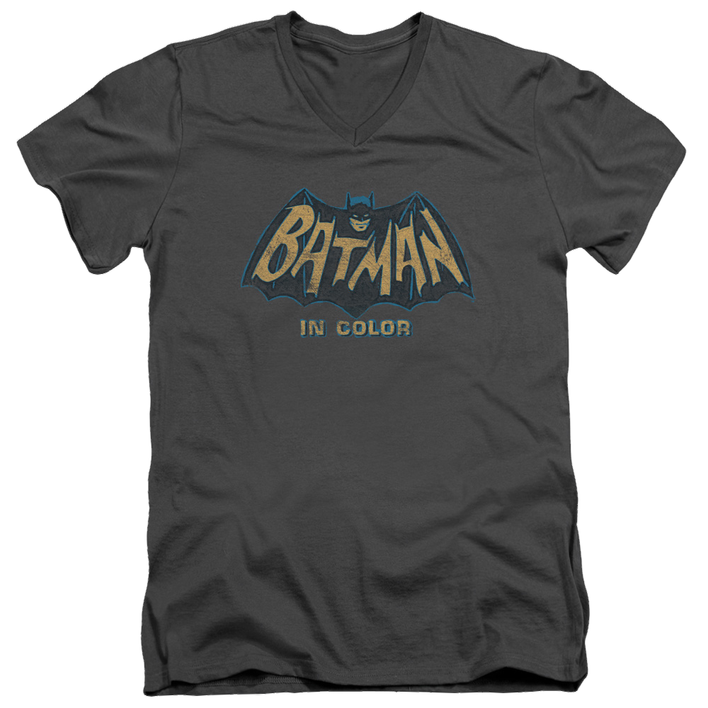 Batman - Classic TV Series In Color - Men's V-Neck T-Shirt Men's V-Neck T-Shirt Batman   