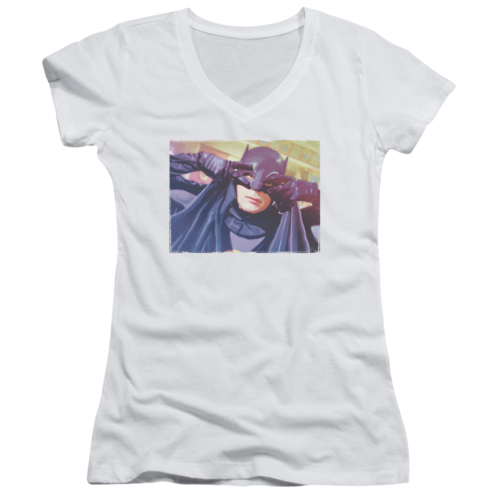 Batman - Classic TV Series Smooth Groove - Juniors V-Neck T-Shirt Juniors V-Neck T-Shirt Batman   