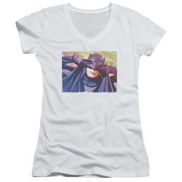 Batman - Classic TV Series Smooth Groove - Juniors V-Neck T-Shirt Juniors V-Neck T-Shirt Batman   