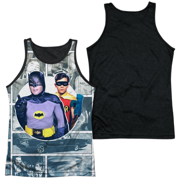 Batman - Classic TV Series 60s Panels Men's Black Back Tank Men's Black Back Tank Batman   