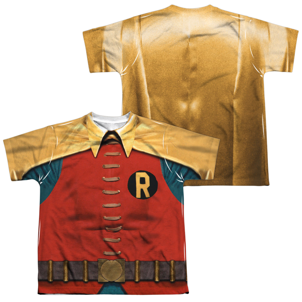 Batman Classic TV Series Robin Costume - Youth All-Over Print T-Shirt Youth All-Over Print T-Shirt (Ages 8-12) Batman   