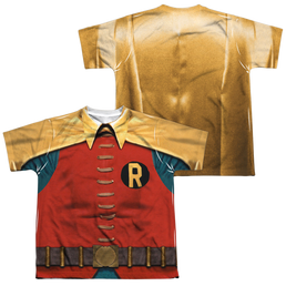 Batman Classic TV Series Robin Costume - Youth All-Over Print T-Shirt Youth All-Over Print T-Shirt (Ages 8-12) Batman   