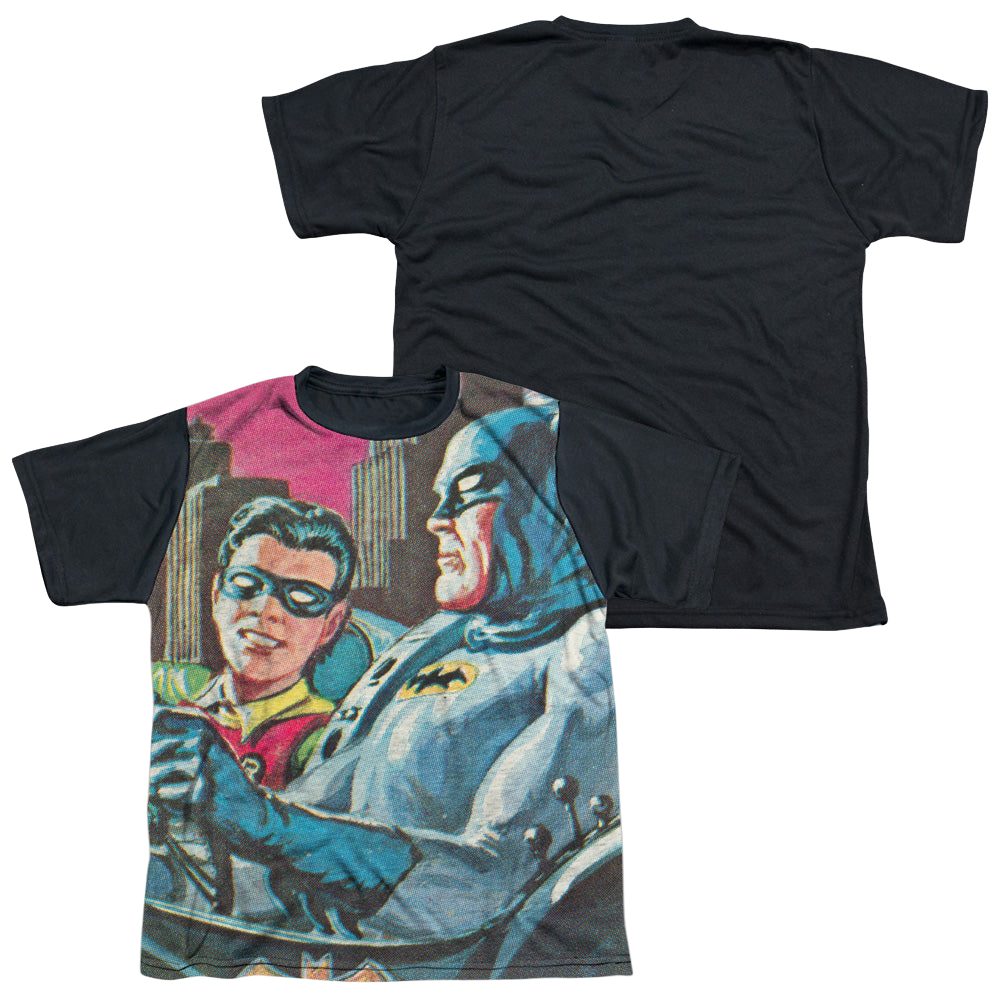 Batman Classic TV Series Bat Signal - Youth Black Back T-Shirt Youth Black Back T-Shirt (Ages 8-12) Batman   