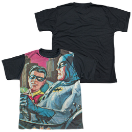 Batman Classic TV Series Bat Signal - Youth Black Back T-Shirt Youth Black Back T-Shirt (Ages 8-12) Batman   