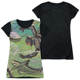 Batman - Classic TV Series Underwater - Juniors Black Back T-Shirt Juniors Black Back T-Shirt Batman   