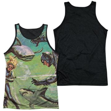 Batman - Classic TV Series Underwater Men's Black Back Tank Men's Black Back Tank Batman   