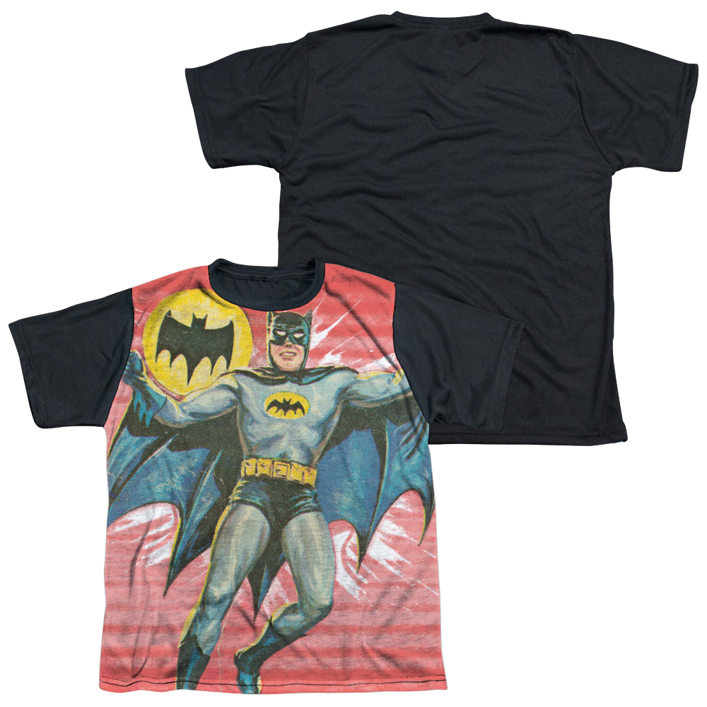 Batman Classic TV Series Wrong Question - Youth Black Back T-Shirt Youth Black Back T-Shirt (Ages 8-12) Batman   
