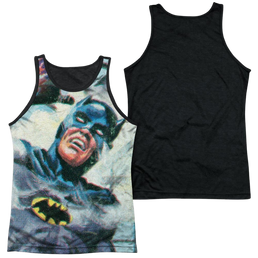 Batman - Classic TV Series Foliage Men's Black Back Tank Men's Black Back Tank Batman   