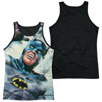 Batman - Classic TV Series Foliage Men's Black Back Tank Men's Black Back Tank Batman   