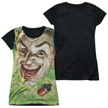 Batman - Classic TV Series Laugh Gas - Juniors Black Back T-Shirt Juniors Black Back T-Shirt Batman   