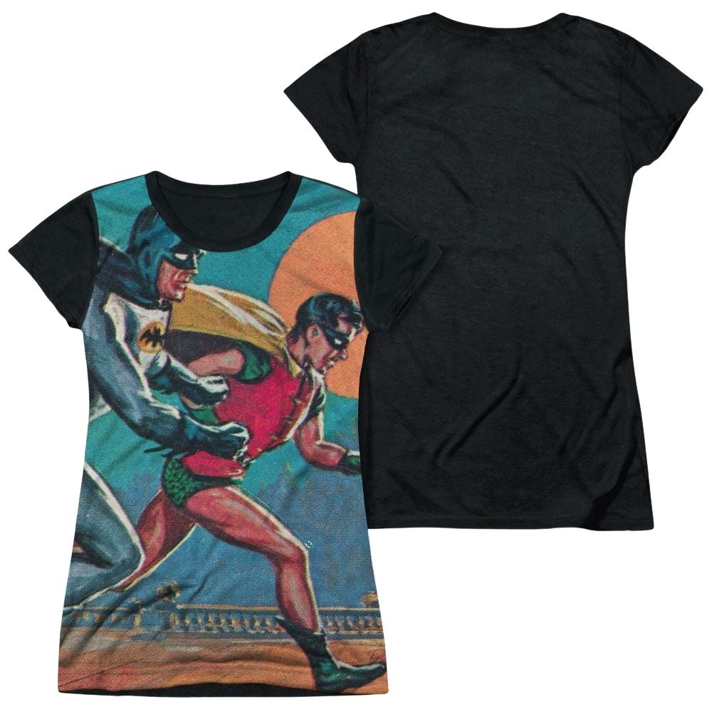 Batman - Classic TV Series Lets Go - Juniors Black Back T-Shirt Juniors Black Back T-Shirt Batman   
