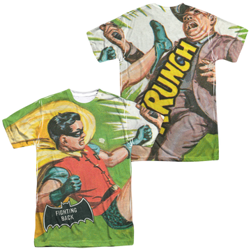 Batman Classic TV Series Fighting Back men's all-over print t-shirt