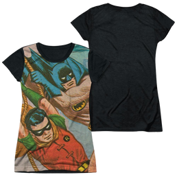 Batman - Classic TV Series Nightly Patrol - Juniors Black Back T-Shirt Juniors Black Back T-Shirt Batman   