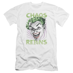 Batman Classic Tv Chaos Reigns Premium Adult Slim Fit T-Shirt Men's Premium Slim Fit T-Shirt Batman   