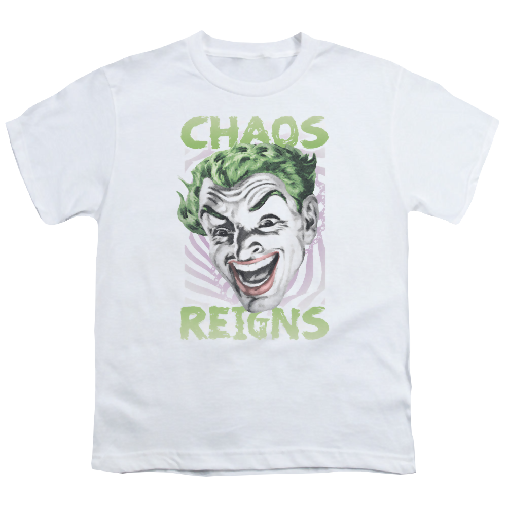 Batman Classic TV Series Chaos Reigns - Youth T-Shirt Youth T-Shirt (Ages 8-12) Batman   