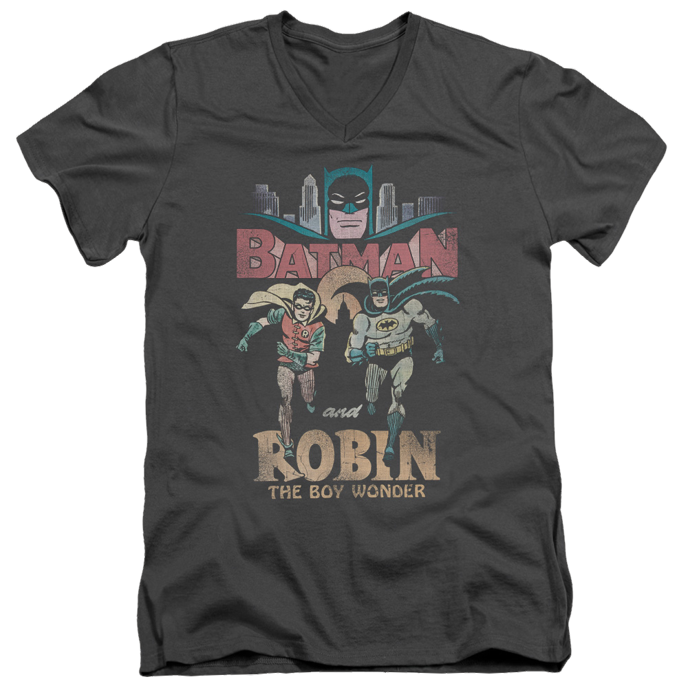 Batman - Classic TV Series Classic Duo - Men's V-Neck T-Shirt Men's V-Neck T-Shirt Batman   
