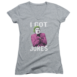 Batman - Classic TV Series Got Jokes - Juniors V-Neck T-Shirt Juniors V-Neck T-Shirt Batman   