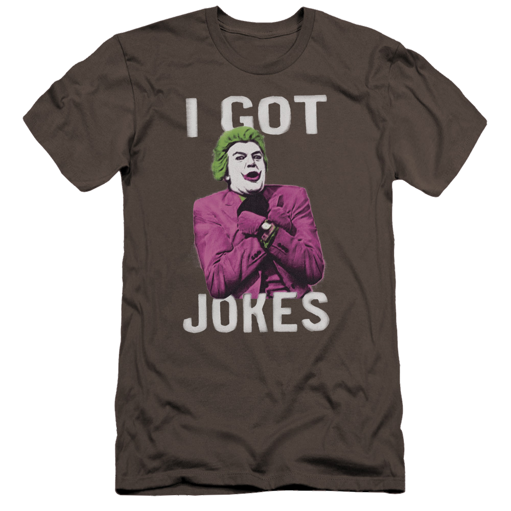 Batman - Classic TV Series Got Jokes - Men's Premium Slim Fit T-Shirt Men's Premium Slim Fit T-Shirt Batman   