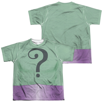 Batman Classic TV Series Riddler Uniform youth all-over print t-shirt for ages 8 to 12