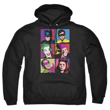 Batman - Classic TV Series Pop Cast - Pullover Hoodie Pullover Hoodie Batman   
