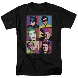 Batman - Classic TV Series Pop Cast - Men's Regular Fit T-Shirt Men's Regular Fit T-Shirt Batman   