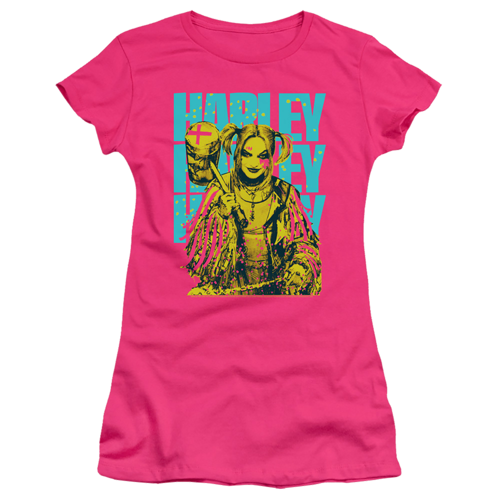 Birds of Prey Harley Painted - Juniors T-Shirt Juniors T-Shirt Birds of Prey   