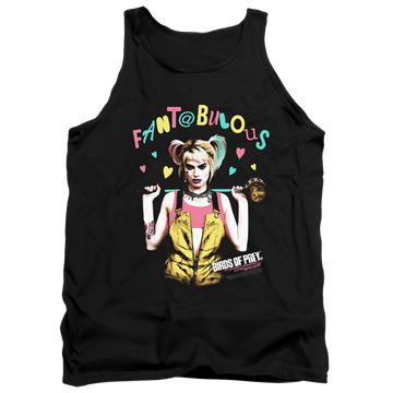 Black men's tank with Birds of Prey Fantabulous graphic