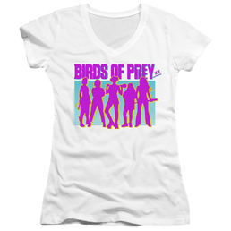 Birds of Prey Silhouettes - Juniors V-Neck T-Shirt Juniors V-Neck T-Shirt Birds of Prey   