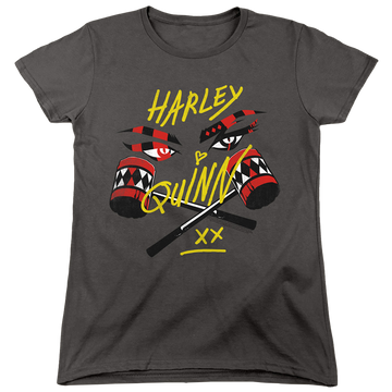 Charcoal women's t-shirt with Birds of Prey In My Eyes graphic