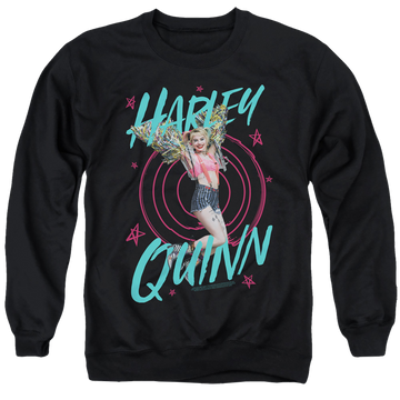 Black men's crewneck sweatshirt with Birds of Prey On Target graphic