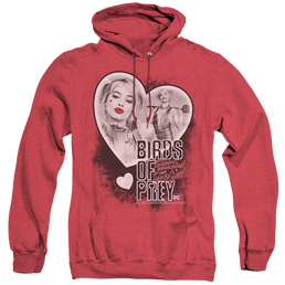Birds of Prey Heart Harley - Heather Pullover Hoodie Heather Pullover Hoodie Birds of Prey   