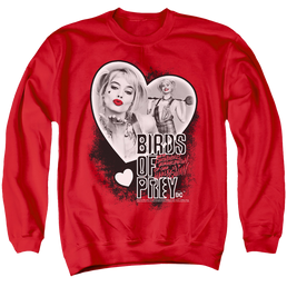 Birds of Prey Heart Harley - Men's Crewneck Sweatshirt Men's Crewneck Sweatshirt Birds of Prey   
