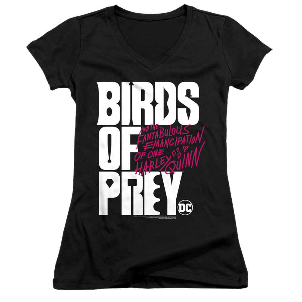 Birds of Prey Birds Of Prey Logo - Juniors V-Neck T-Shirt Juniors V-Neck T-Shirt Birds of Prey   