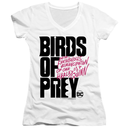 Birds of Prey Birds Of Prey Logo - Juniors V-Neck T-Shirt Juniors V-Neck T-Shirt Birds of Prey   