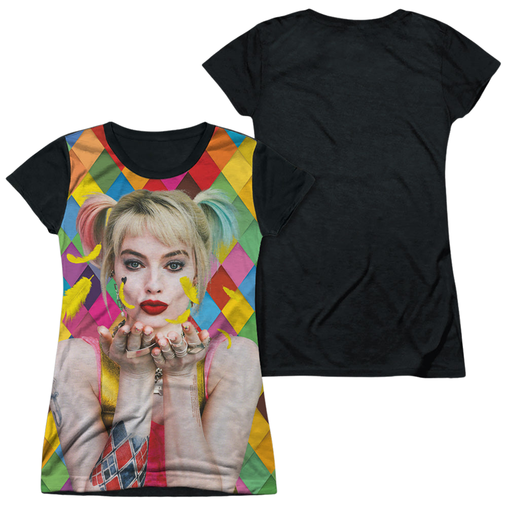 Birds of Prey Feathers - Juniors Black Back T-Shirt Juniors Black Back T-Shirt Birds of Prey   