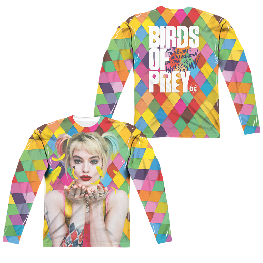 Birds of Prey Feathers (Front/Back Print) - Men's All-Over Print Long Sleeve Men's All-Over Print Long Sleeve Birds of Prey   