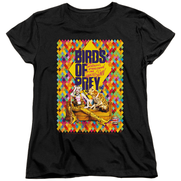 Black women's t-shirt with Birds of Prey Couch graphic