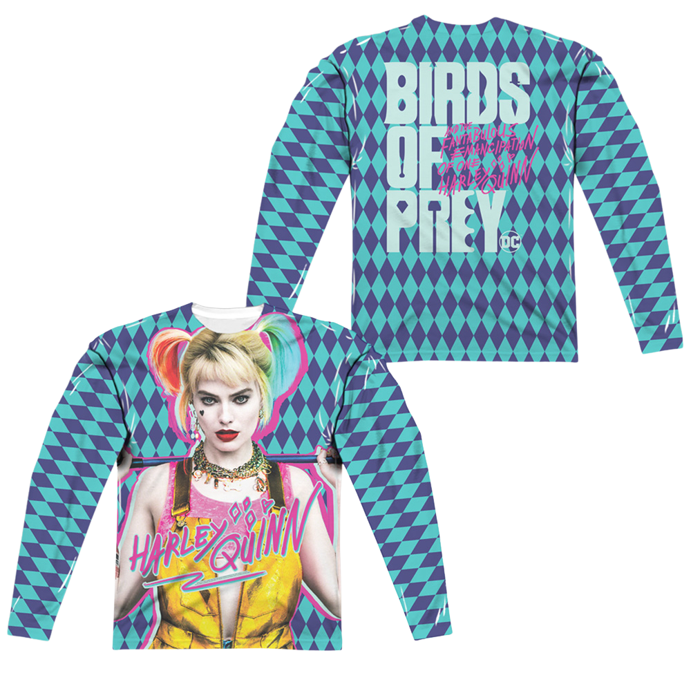 Birds of Prey Emancipation (Front/Back Print) - Men's All-Over Print Long Sleeve Men's All-Over Print Long Sleeve Birds of Prey   
