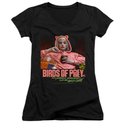 Birds of Prey Love Stinks - Juniors V-Neck T-Shirt Juniors V-Neck T-Shirt Birds of Prey   