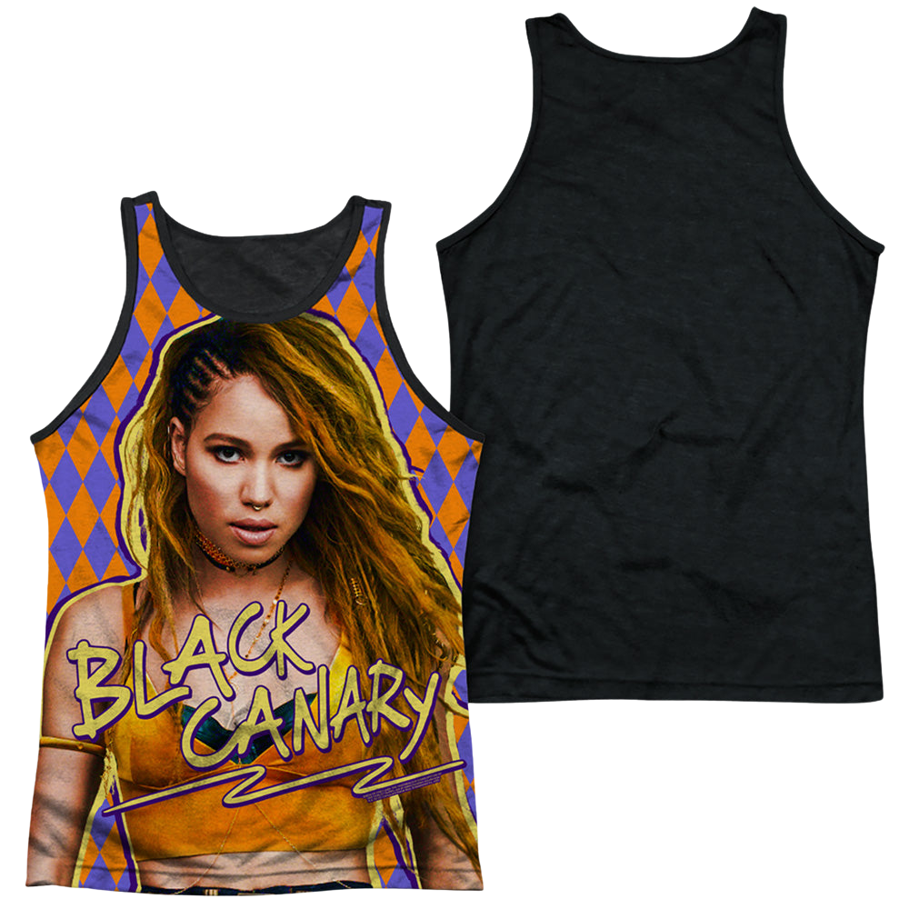 Birds of Prey Black Canary - Men's Black Back Tank Top Men's Black Back Tank Birds of Prey   