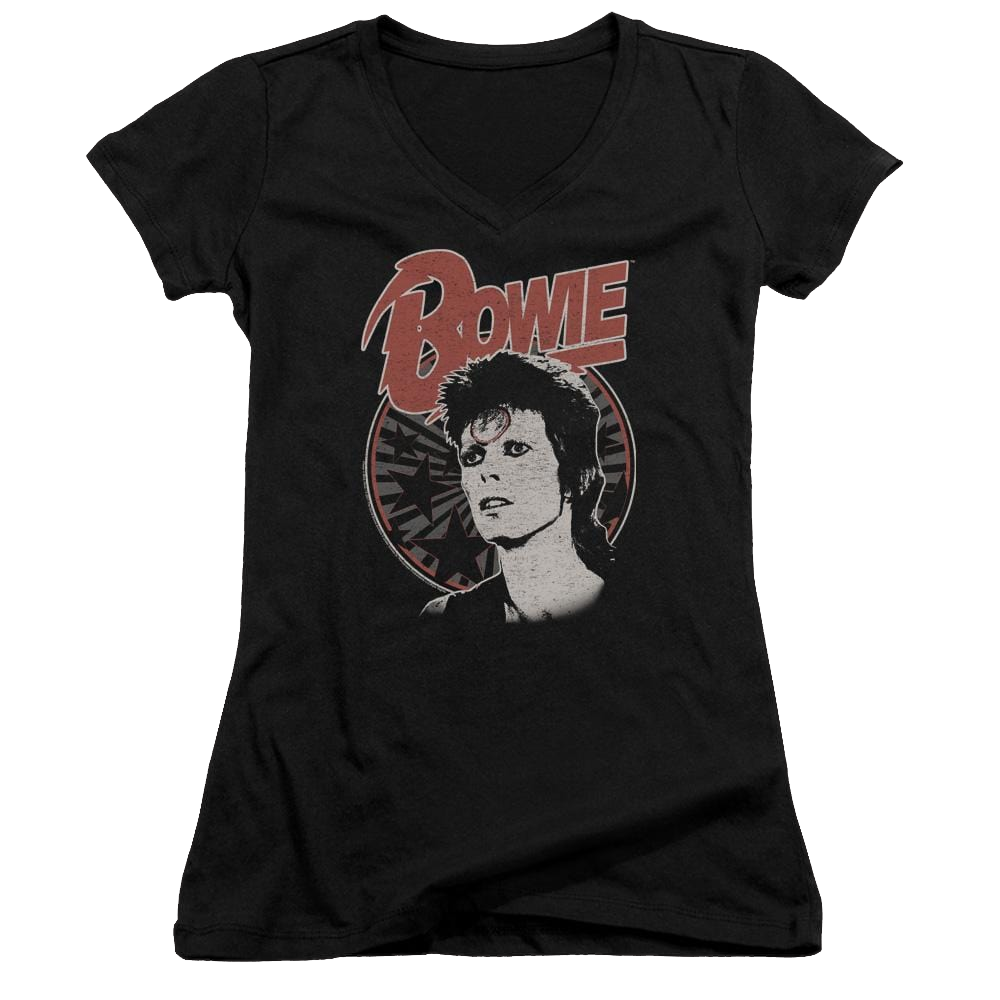 David Bowie Space Oddity - Juniors V-Neck T-Shirt Juniors V-Neck T-Shirt David Bowie   